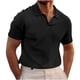 thumbnail image 1 of pstuiky camisetas para hombre, Camisa/Top de manga corta con cuello vuelto de color liso para hombre camisetas de hombre s, 1 of 5