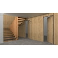 thumbnail image 3 of Invisible Solid Hidden Door with Handle | Planum 0010 Split Wood with Silver Hidden Frame 28" x 80" Right-hand Inswing Silver Frame | Concealed Hinges Lock Handle | Modern Frameless Doors, 3 of 6