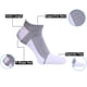 thumbnail image 3 of 4 pares de calcetines de algodón Calcetines de cinco dedos Calcetines de algodón de tubo mediano para hombre Calcetines con puntera dividida, 3 of 6