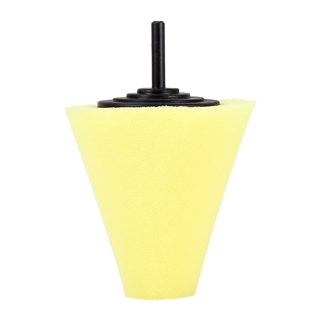 Almohadillas De Pulido De Espuma Para Ruedas Taladro Eléctrico En Forma De Cono Duro Naranja Amarillo Medio Azul Suave 1 Pieza Pulido De Ruedas Automotrices