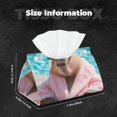 thumbnail image 5 of Salouo Island Vacation Guinea Pig Pattern Long Tissue Box Cover Rectangular–Plus Size Tissue Box Holder Modern LeatheLarge Tissue Holder for Bathroom Car & Office Decor, 5 of 7