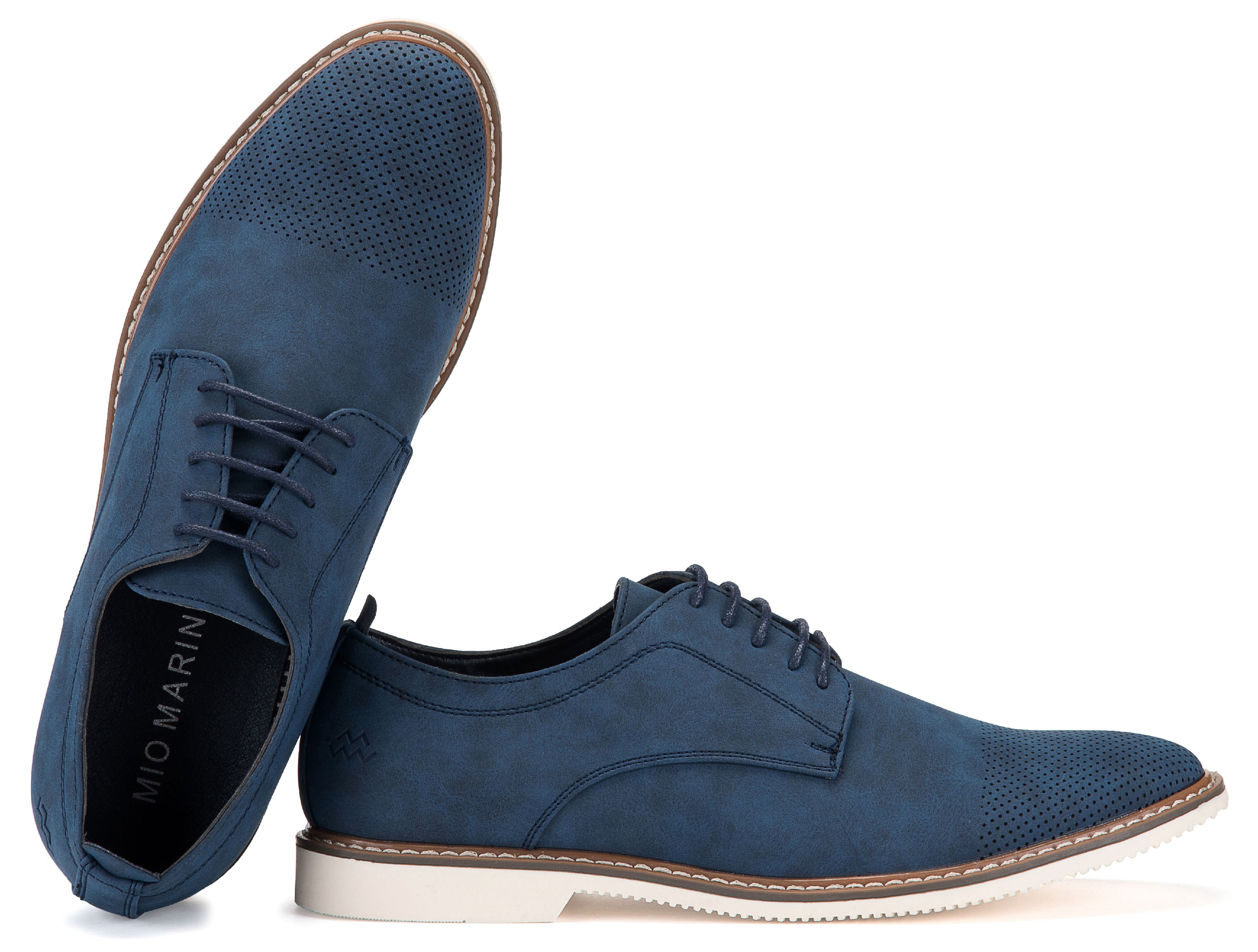 Mio Marino Men's Casual Oxford Suede Dress Shoes