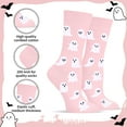 thumbnail image 4 of Funny Halloween Socks for Women & Teen Girls - Ghost Spooky Fun Cute Womens Novelty Crazy Funky Dress Crew Socks - Halloween Gifts Stockings Costumes, 4 of 7