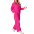 thumbnail image 3 of Cueply 2 Piece Sets for Women Outfits Sweatsuits Long Sleeve Sweatshirts Sweatpant Lounge Set with Pockets, 3 of 8