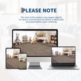 thumbnail image 5 of Hasoo Washable Living Room Area Rug 10x13 Large Modern Checkered Bordered Soft Non Slip Indoor Brown Carpet, 5 of 5
