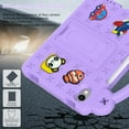 thumbnail image 5 of Kids Friendly Portable Tablet Case for iPad mini 7th Generation (A17 Pro) 2024 8.3" Case, EVA Foam Cute Pattern with Kickstand Cute Cartoon Shockproof PC Case for Apple iPad mini 2024 - Lightpurple, 5 of 8