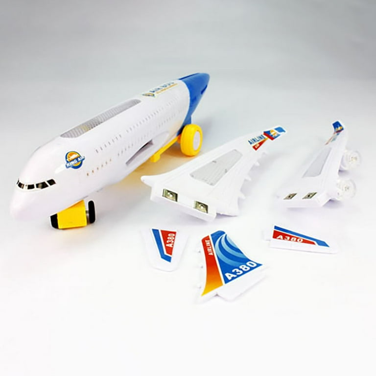 Kids Toddlers Airplane Toys Plane Toy with LED Flashing Lights and