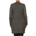 thumbnail image 4 of Women's Plus Size Casual Loose Fit Long Sleeve Midi Cardigan, 4 of 5