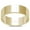 Yellow Gold-Tone, variant on Gold-Tone Sterling Silver Flat Plain Bridal Band Ring 6MM Size 10