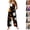 #01 Coffee, variant on Womens Halloween Costume Ghost Print Jumpsuit Sleeveless One Piece Romper Wide Leg Pants Adjustable Strap Cute Funny Party Outfit,#01 Multicolor,S