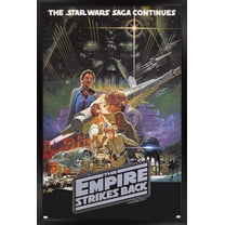 Star Wars: The Empire Strikes Back - Kiss One Sheet Wall Poster, 14.725" x 22.375" Framed