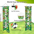 thumbnail image 2 of Yanonmyfd  World Cup Soccer 2026 Hanging Porch Banner for Party Decorations, 2 Pcs World Cup Themed Hanging Couplet for Porch Door Soccer Party, Sports Events, Bar, Street, Home Decorations, 2 of 8