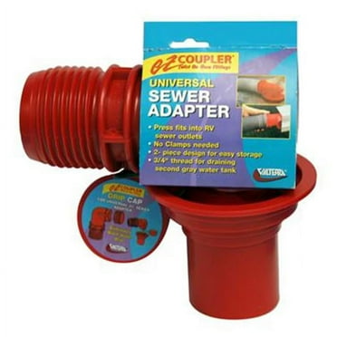 VALTERRA LLC F023103 Ez Coupler Sewer Hose Connector, Red