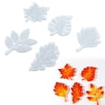 thumbnail image 4 of Leaves Coaster Mold, Glossy Flexible Leaf Style Design DIY Coaster Mold Reusable Silicone  For Craft For Coaster For DIY, 4 of 8