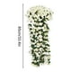 thumbnail image 3 of Flores artificiales colgantes de violeta | 4 ramos de violetas artificiales de seda para decoración de bodas, jardín y hogar | Enredaderas colgantes de 85 cm de largo, 3 of 6