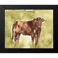 thumbnail image 2 of Goldberger, Jennifer 18x15 Black Modern Framed Museum Art Print Titled - Cow in the Field I, 2 of 5