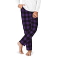 thumbnail image 2 of Xecao Purple Black Plaid Print Teenagers' Pajama Pants Long Sleep Pants Soft Elastic Waist Pajama Bottoms Elastic waist with 2 Pockets 5-16 Years-XS(5-6), 2 of 6