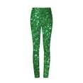 thumbnail image 5 of Weiqiqre Womens Yoga Pants Sparkly Pants Elastic High Waisted Leggings Plus Size Skinny Sequin Trousers Party Clubwear, 5 of 5