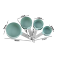 thumbnail image 2 of Tazas medidoras apilables con mango de acero inoxidable para medir ingredientes secos y líquidos, 2 of 5