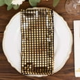 thumbnail image 6 of Efavormart 5 Pack Shiny Black Gold Foil Cloth Dinner Napkins Disco Mirror Ball Theme, Polyester Table Napkins - 20"x20", 6 of 10