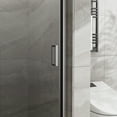 thumbnail image 6 of 34"x72" Pivot Shower Door, 1/4 inch Thick Tempered Glass Swing Shower Door in Chrome Finish, Semi-Frameless Design, 6 of 6