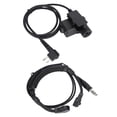 thumbnail image 1 of Adaptador Militar del PTT U94, Push to Talk U94 PTT Adaptador Accesorios de Auriculares 2 pin 7.1 mm Con Diseño de Clip para Radio, 1 of 7