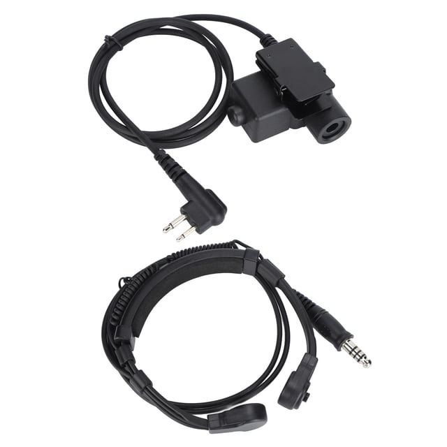 Adaptador Militar del PTT U94, Push to Talk U94 PTT Adaptador Accesorios de Auriculares 2 pin 7.1 mm Con Diseño de Clip para Radio