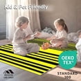 thumbnail image 4 of ODIKA 8'x10' Machine Washable Non-Slip Area Rug, Bold Stripes High Traffic Rug, Yellow, 47099, 4 of 7
