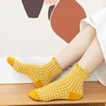 thumbnail image 2 of TINZ Ladies' Cute Ruffled Frilled Striped Color Blocked Knitted Support Stockings for Women Compression Romper with Choker Large Fishnets Woman Stockings Girls Thigh High Plain Top Stockings, 2 of 5