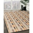 thumbnail image 3 of Ahgly Company Machine Washable Indoor Rectangle Abstract Dark Gold Brown Area Rugs, 2' x 3', 3 of 7