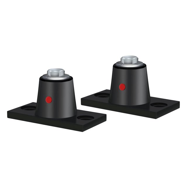 Floor Mount Vibration Isolator, 100% Neoprene, Capacity Range: 60 to 125 lb.