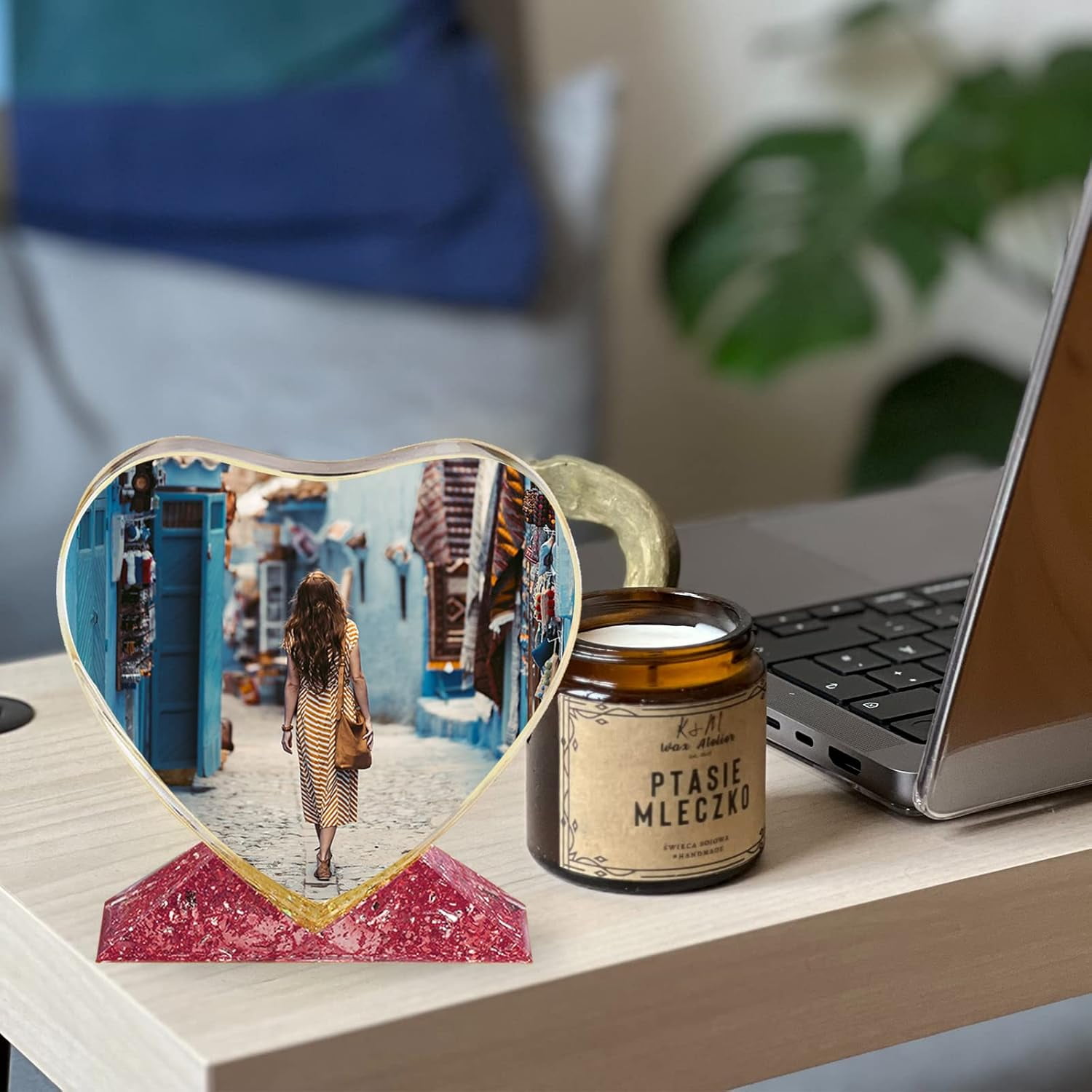 ABCISI 2 Pcs Photo Frame Resin Molds, Large Silicone Molds for Epoxy Resin, Heart Shape Picture Frame Resin Mold for DIY Personalized Photos Art Crafts Home Decor (Different Shapes)