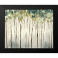 thumbnail image 2 of Goldberger, Jennifer 24x20 Black Modern Framed Museum Art Print Titled - Viridian Treeline I, 2 of 5