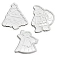 thumbnail image 4 of 3 Uds De Pastel DIY Macarena Decoración De Diseño Para Navidad Molde De La Torta Color Blanco 7.5x7.5cm 7x7cm, 4 of 8