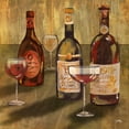 thumbnail image 2 of Medley, Elizabeth 12x12 Gold Ornate Wood Framed with Double Matting Museum Art Print Titled - Bottle of Wine II, 2 of 4