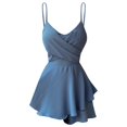 thumbnail image 4 of Kcodviy Robe à Bretelles Unie Longue Robe d'Été pour Femmes Été Robe Portefeuille pour Femmes Robe Maxi d'Été pour Femmes Robes Courtes pour Femmes Robe d'Été Décontractée pour Femmes Décontractée, 4 of 5