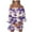Purple, variant on asdoklhq Juniors Plus Dresses & Rompers,Stylish Women's Summer Casual Off Shoulder Bell Sleeve Solid and Printed Dresses
