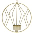 thumbnail image 5 of Candelabro circular geométrico para colgar en la pared, adornos de Metal para decoración del hogar, dorado, 5 of 5