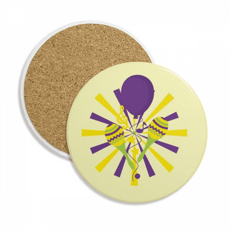 

Carnival Rio Brazil Stick Hammer Coaster Cup Mug Tabletop Protection Absorbent Stone