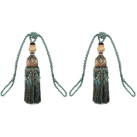 Home Nylon Window Curtain Decor Drapery Tieback Tassel Cyan