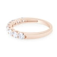 thumbnail image 4 of AFFY 1 Carat Lab Grown Diamond Half Eternity Wedding Band Ring for Women 14K Solid Rose Gold-8, 4 of 8