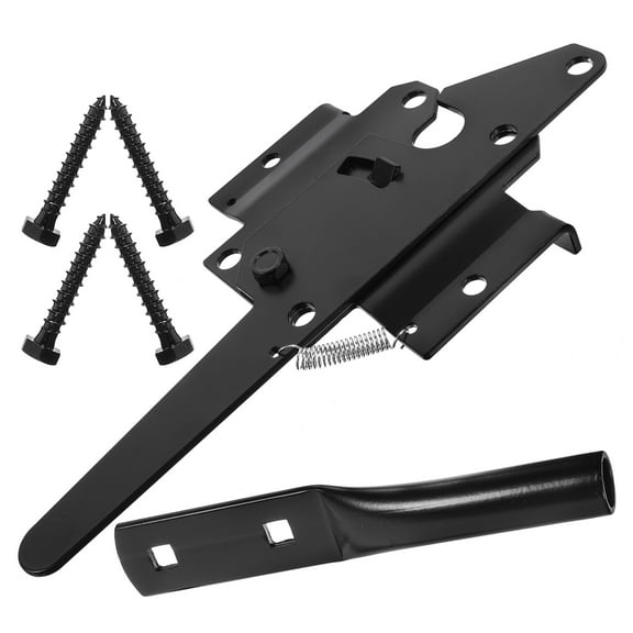 Worgeous Lockbox Garden Fence Gate 26.50X14.00X1.50CM Black