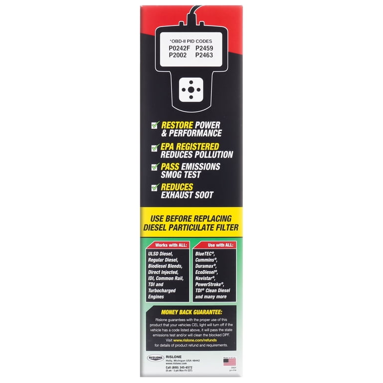12 pack) Rislone DPF Clean Diesel DPF, Exhaust & Emissions System