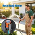 thumbnail image 4 of Small Garden Hose Holder,Hose Holder,Mop And Broom Wall Holder,Shower Wall Holder,Shower Head Holder No Drilling Wall Mount Bracket for RV Kids Bathroom Shower,Fix Firmly and Use Conveniently, 4 of 4