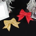 thumbnail image 2 of Gold Powder Bow Ribbon Ornament Window Holiday Dress Up Ornament, 2 of 8