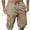 Khaki, variant on Inleife Cargo Shorts for Men Men's Summer Casual And Comfortable Drawstring Pocket Elastic Waist Shorts