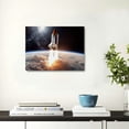thumbnail image 2 of ARISTURING Spaceship Takes Off Into Flies To Mars Poster Canvas Painting Print Wall Art Modern Living Room Office Bedroom Room Aesthetics Gift Decoration 16x12inch, 2 of 6