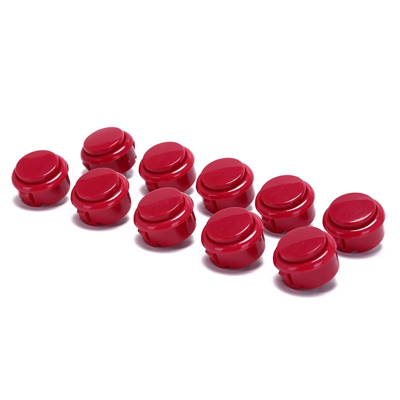 10pcs 30mm push buttons replace for arcade button games parts of 7 colors Yg 