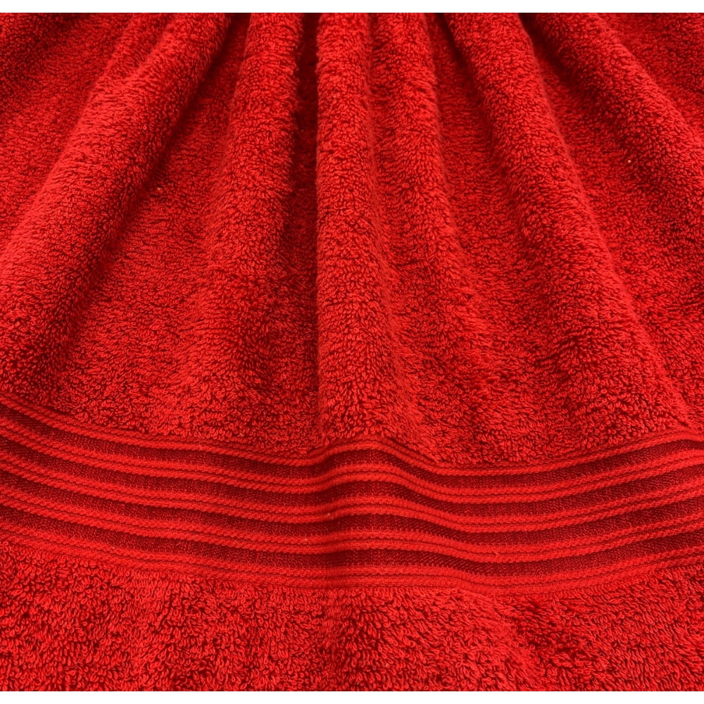 HURBANE HOME 4 Piece Super Soft Bath Towels for Bathroom, Highly Absorbent, Cotton Towels, (Red)