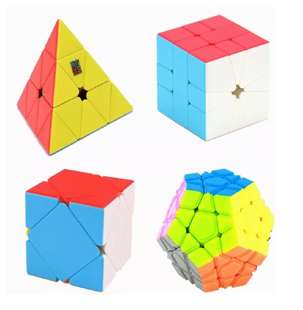 Paquete Cubos Rubik Moyu Megaminx Skewb Colores Bodega